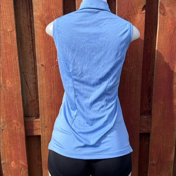 Nike Light Blue Sleeveless Polo Tank Top Size S - Picture 6 of 9